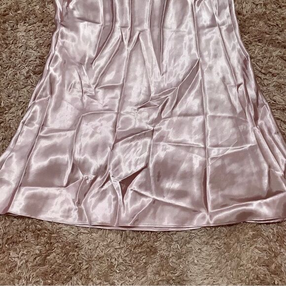 Vintage Enchanting Coquette Pink and Cream Lace Fairycore Fairy Slip Size Large - Picture 11 of 12